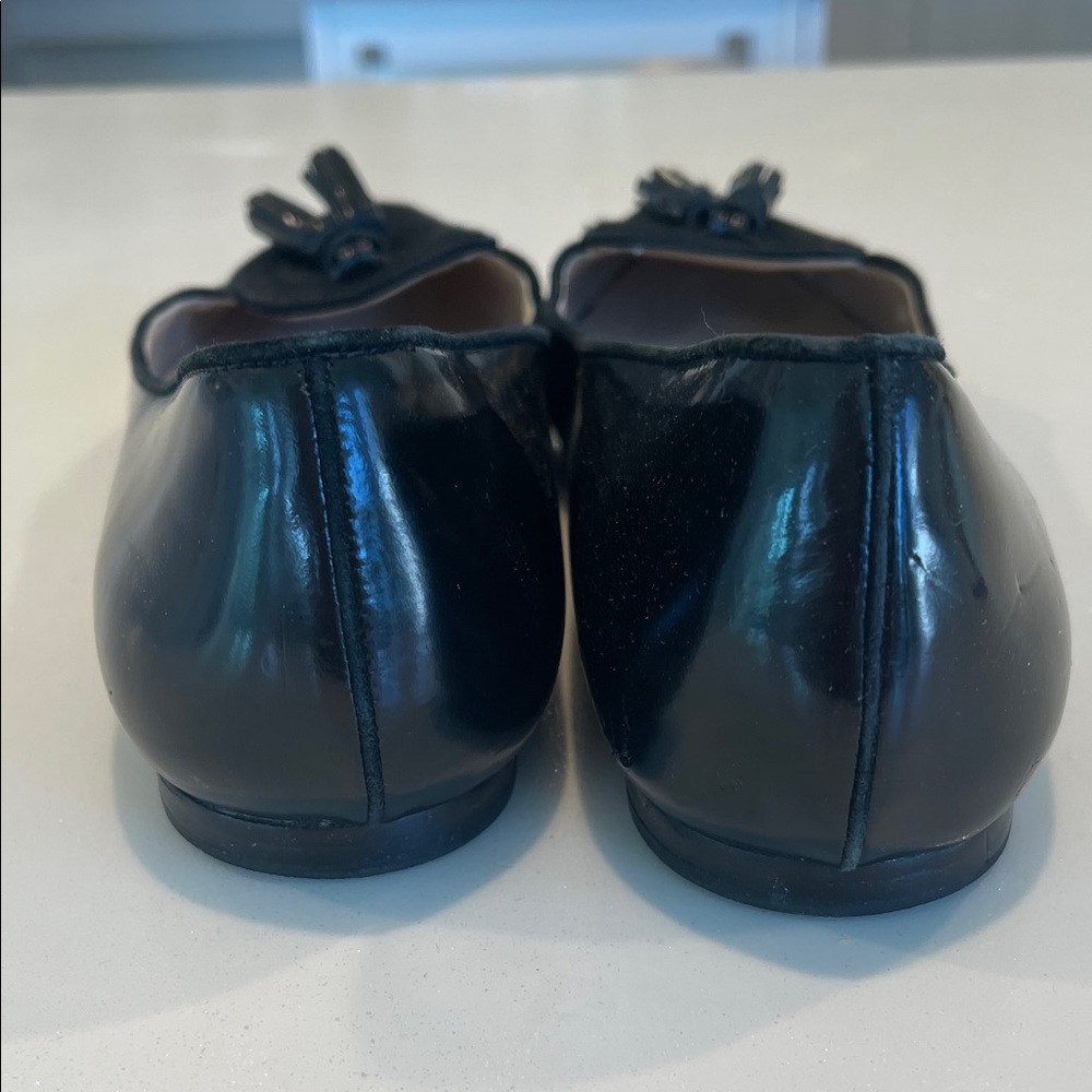 Massino Dutti Black Leather Women's Shoes size 40 8.5 9 - Picture 4 of 11